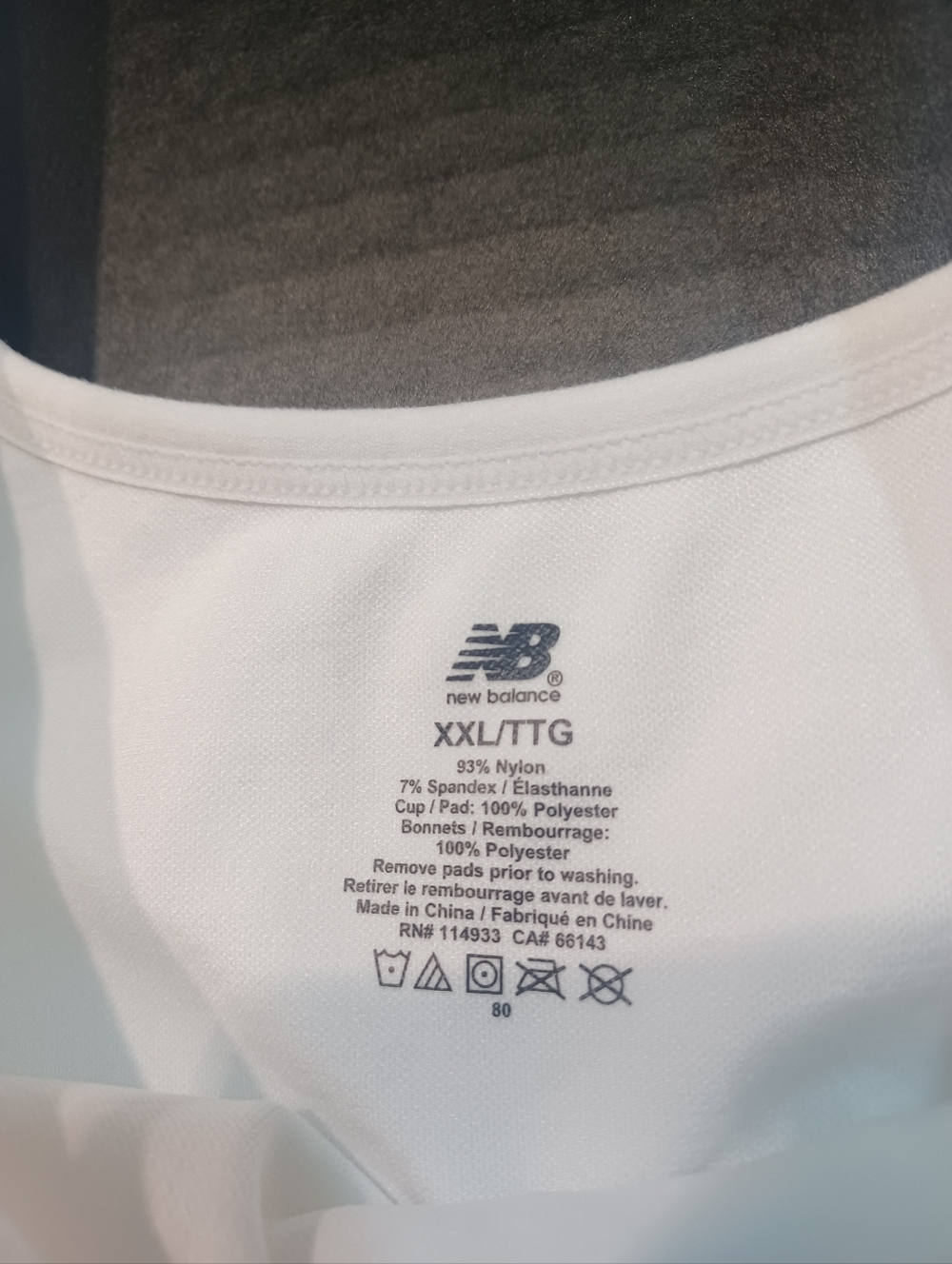 New Balance White Seamless Crop Sports Bra - Picture 2 of 6